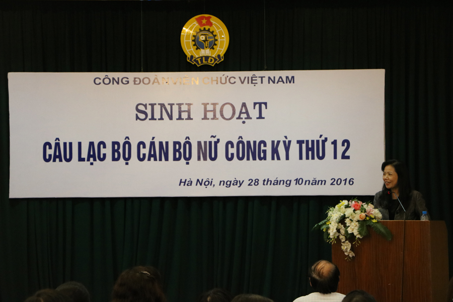 Công đoàn Viên chức Việt Nam tổ chức sinh hoạt câu lạc bộ nữ công kỳ 12
