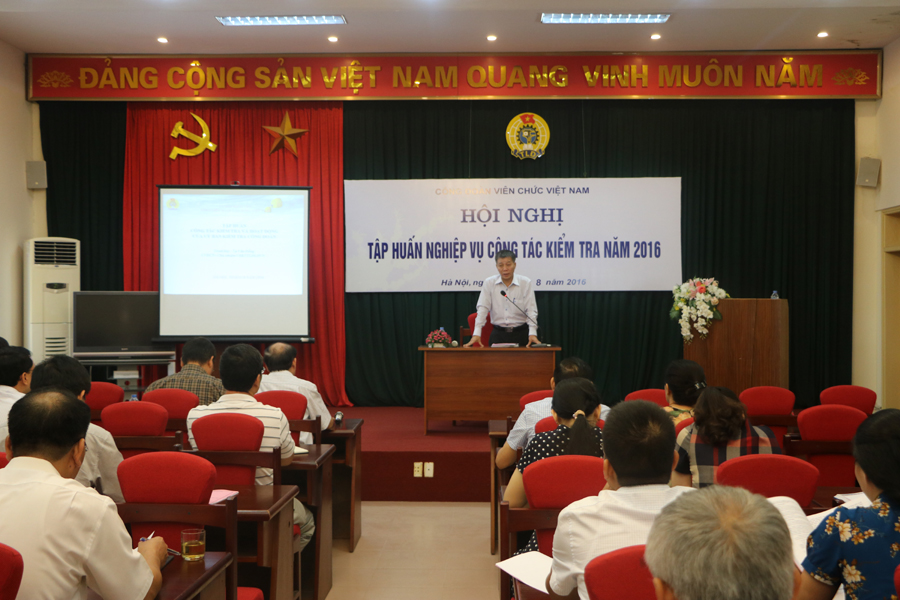 Công đoàn Viên chức Việt Nam tổ chức tập huấn nghiệp vụ công tác kiểm tra