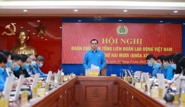 Hội nghị Đoàn Chủ tịch Tổng LĐLĐ Việt Nam lần thứ 20