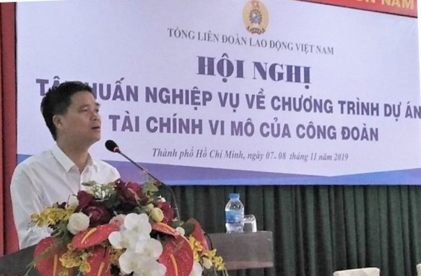 Tổng Liên đoàn Lao động Việt Nam tổ chức Hội nghị tập huấn “Chương trình dự án tài chính vi mô của Công đoàn”