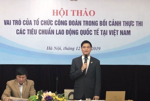 Hội thảo “Vai trò của tổ chức công đoàn trong bối cảnh thực thi tiêu chuẩn lao động quốc tế tại Việt Nam”