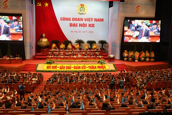 Đại hội XII Công đoàn Việt Nam nhiệm kỳ 2018-2023 thành công tốt đẹp