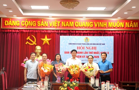 Bầu chức danh Chủ tịch và các Phó Chủ tịch  Công đoàn cơ quan Trung ương Hội Nông dân Việt Nam