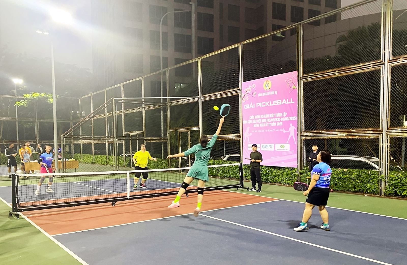 Sôi nổi Giải Pickleball Công đoàn Bộ Nội vụ