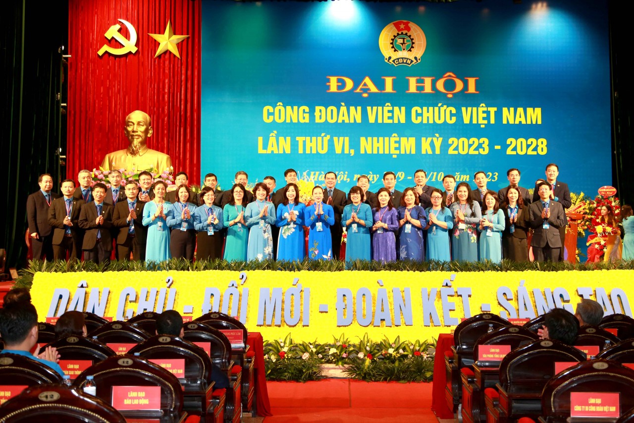 Đại hội Công đoàn Viên chức Việt Nam lần thứ VI, nhiệm kỳ 2023 - 2028 thành công tốt đẹp