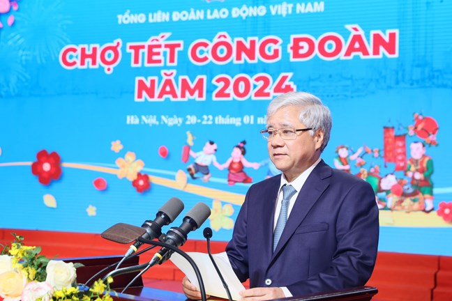 Tổng Liên đoàn Lao động Việt Nam chính thức khởi động “Chợ Tết Công đoàn năm 2025”