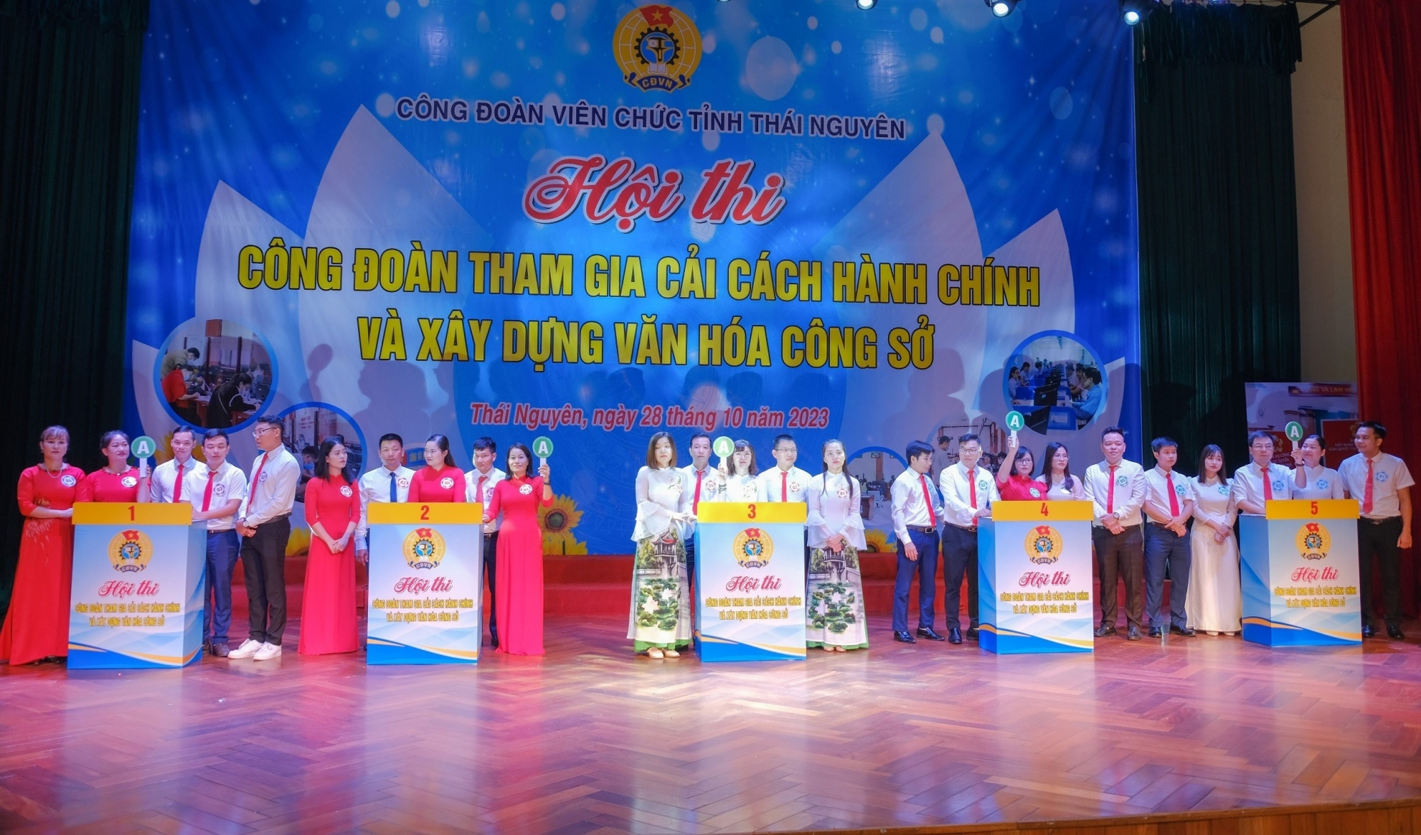 Công đoàn Viên chức tỉnh Thái Nguyên tổ chức Hội thi Công đoàn tham gia cải cách hành chính và văn hoá công sở năm 2023