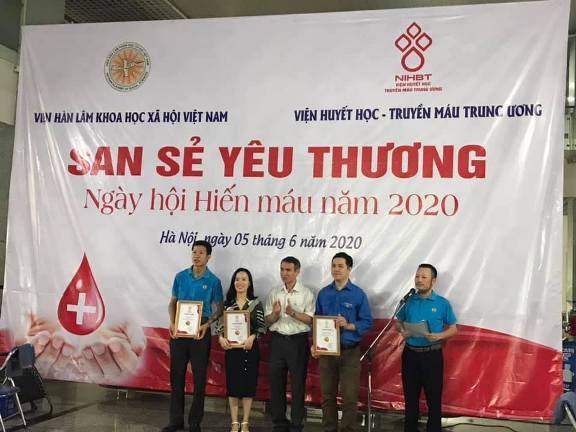 Công đoàn Viện Hàn lâm Khoa học xã hội Việt Nam tổ chức ngày hội hiến máu năm 2020