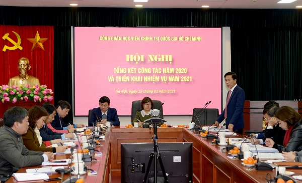 Công đoàn Học viện Chính trị Quốc gia Hồ Chí Minh tổng kết công tác năm 2020 và triển khai nhiệm vụ năm 2021