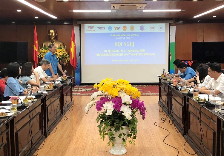 Khối thi đua III – Công đoàn Viên chức Việt Nam tổ chức sơ kết công tác  công đoàn 6 tháng đầu năm 2022