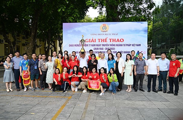 Giải thể thao chào mừng 77 năm ngày truyền thống ngành Tư pháp Việt Nam (28/8/11945 – 28/8/2022)