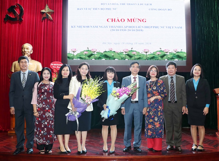 Công đoàn Bộ Văn hóa, Thể thao và Du lịch tổ chức mít tinh kỷ niệm 88 năm Ngày thành lập Hội Liên hiệp Phụ nữ Việt Nam
