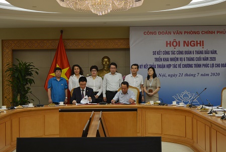 Công đoàn Văn Phòng Chính phủ ký kết thỏa thuận về phúc lợi cho đoàn viên công đoàn với Tập đoàn Vingroup