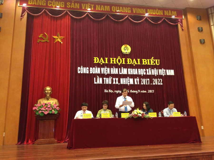Đại hội đại biểu Công đoàn Viện Hàn lâm Khoa học Xã hội Việt Nam lần thứ XX, nhiệm kỳ 2017-2022