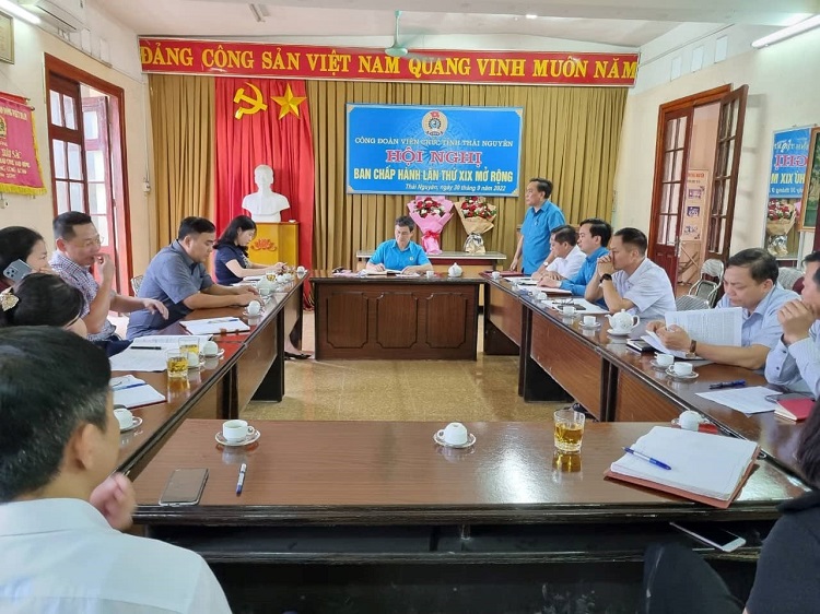 Công đoàn Viên chức tỉnh Thái Nguyên tổ chức Hội nghị Ban chấp hành lần thứ 19