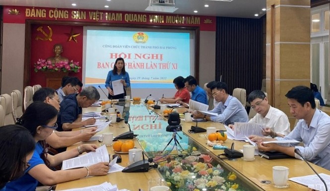 Công đoàn Viên chức thành phố Hải Phòng thành phố tổ chức Hội nghị Ban Chấp hành lần thứ XI