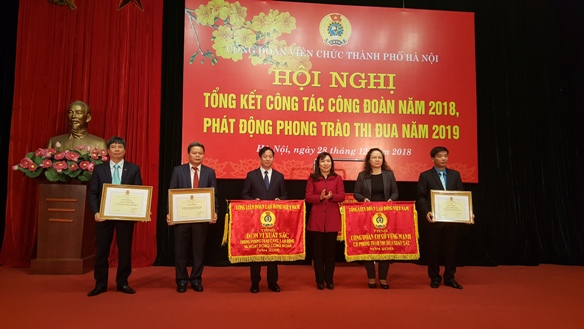 Công đoàn Viên chức Thành phố Hà Nội: Tổng kết công tác Công đoàn năm 2018, triển khai nhiệm vụ trọng tâm và phát động phong trào thi đua năm 2019