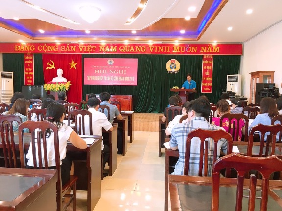 CĐVC tỉnh Hoà Bình: Tổ chức tập huấn nghiệp vụ Công đoàn năm 2019