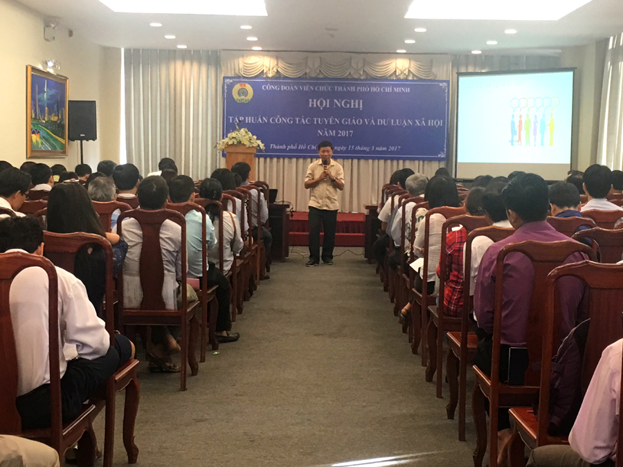 CĐVC TP Hồ Chí Minh tổ chức Hội nghị tập huấn dư luận xã hội năm 2017