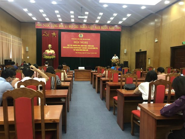 Công đoàn Viên chức tỉnh Bắc Giang quán triệt, triển khai Nghị quyết số 02-NQ/TW của Bộ Chính trị