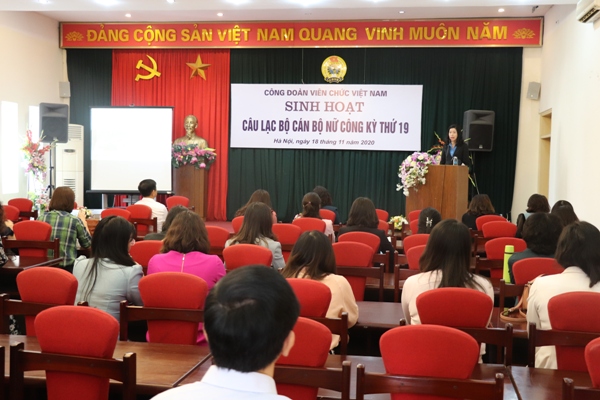 Sinh hoạt Câu lạc bộ Nữ công Công đoàn Viên chức Việt Nam kỳ thứ 19 năm 2020