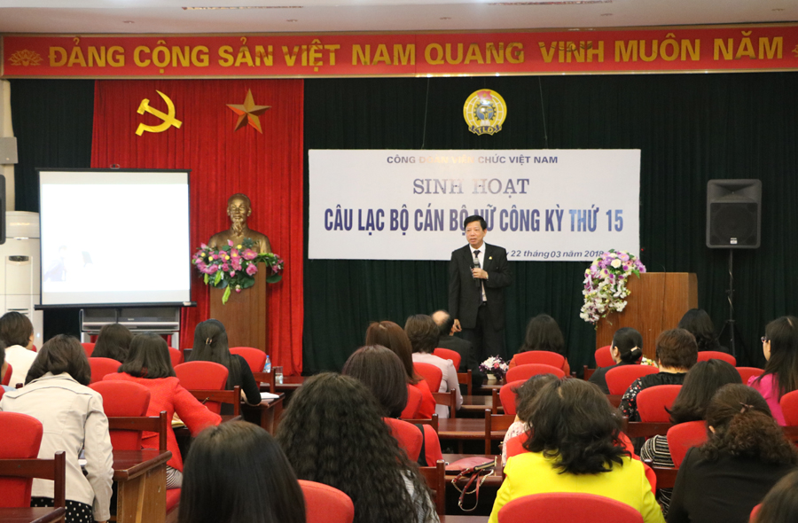 Sinh hoạt Câu lạc bộ Nữ công Công đoàn Viên chức Việt Nam kỳ thứ 15 năm 2018