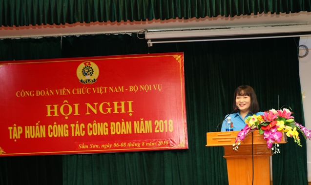 Công đoàn Viên chức Việt Nam tổ chức Hội nghị tập huấn công tác Công đoàn năm 2018
