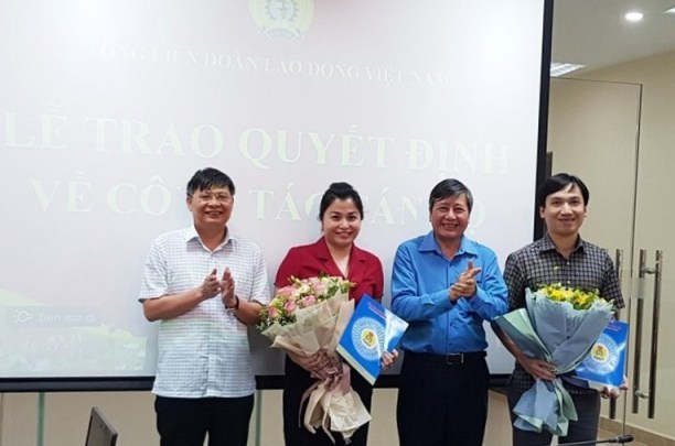 Tổng Liên đoàn Lao động Việt Nam công bố quyết định bổ nhiệm cán bộ