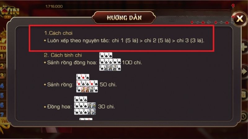 Hình ảnh bộ bài Sảnh Rồng trong Mậu Binh