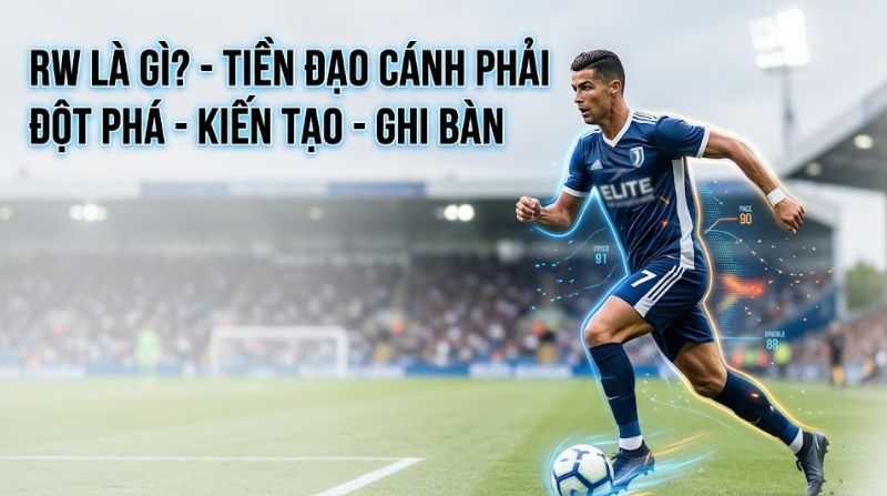 RW là gì trong bóng đá? Nhiệm vụ của tiền đạo cánh phải