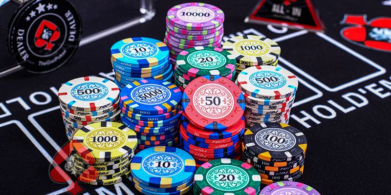 Quy ước màu sắc và mệnh giá phỉnh Poker phổ biến